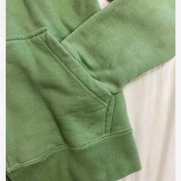 FCUK French Connection Vintage Green Zip Up Sweater Size XS - Picture 7 of 10